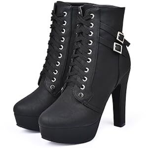 Susanny High Heel Boots for Women,Womens Platform Boots